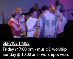 Providence Worship Center service times are Friday at 7:00 PM and Sunday at 10:00 AM
